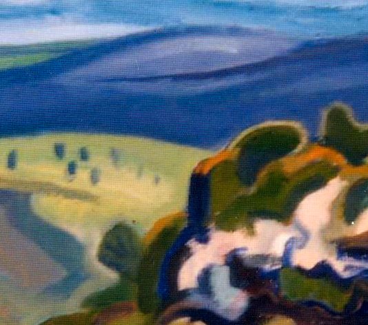 Detail of Megalong Valley painting